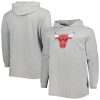 Fanatics Chicago Bulls Heather Gray Big Eye - catching & Tall Pullover Hoodie