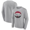 Fanatics Chicago Bulls Heathered Premium Gray True Classics Vint Pullover Sweatshirt