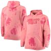 Fanatics Chicago Bulls Red Premium Big & Tall Wordmark Cloud Dye Pullover Hoodie