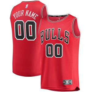 Fanatics Chicago Bulls Red Chic Fast Break Custom Replica Jersey Icon Edition