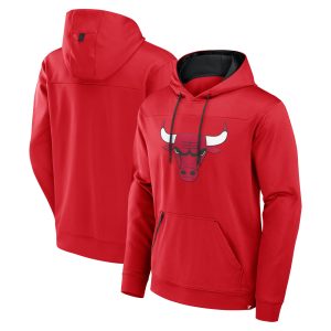Fanatics Chicago Bulls Red Reserve Defender Pullover Hoodie Unique