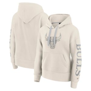 Fanatics Chicago Bulls Stylish Women's Cream Elements Next Pullover Hoodie