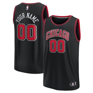 Fanatics Chicago Bulls Youth Black Fast Break Replica Unique Custom Jersey Statement Edition