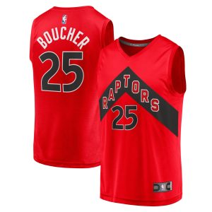 Fanatics Chris Boucher Toronto Raptors Red Fast Break Replica Jersey Trendy Icon Edition