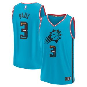 Fanatics Chris Paul Phoenix Elegant Suns Teal Fastbreak Jersey City Edition