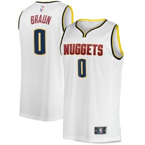 Fanatics Christian Braun Denver Nuggets White Chic Fast Break Player Jersey Association Edition