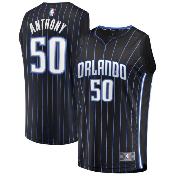 Fanatics Cole Anthony Orlando Magic Black Fast Break Replica Jersey Icon Edition Elegant