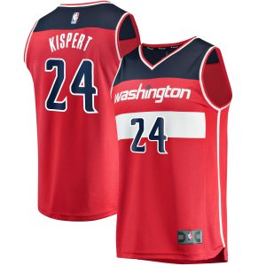 Fanatics Corey Eye - catching Kispert Washington Wizards Red Fast Break Replica Jersey Icon Edition
