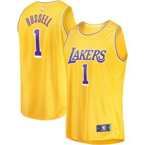 Fanatics D'Angelo Russell Los Angeles Lakers Youth Gold Fast Gorgeous Break Player Jersey Icon Edition