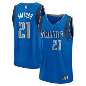 Fanatics Daniel Unique Gafford Dallas Mavericks Blue Fast Break Player Jersey Icon Edition