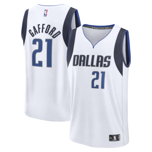 Fanatics Daniel Gafford Dallas Mavericks Trendy Youth White Fast Break Player Jersey Association Edition