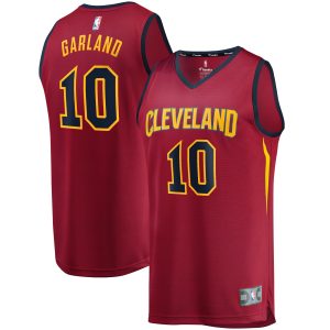 Fanatics Fabulous Darius Garland Cleveland Cavaliers Youth Wine Replica Fast Break Jersey Icon Edition