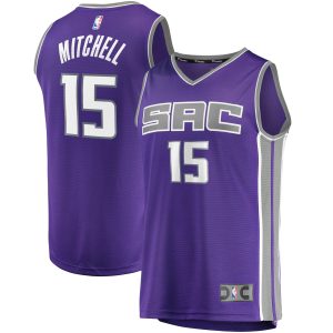Fanatics Davion Mitchell Sacramento Kings Youth Purple Fast Break Player Jersey Icon Fabulous Edition