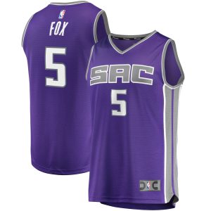 Fanatics De'Aaron Fox Sacramento Kings Unique Purple Fast Break Player Replica Jersey Icon Edition