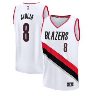 Fanatics Deni Avdija Portland Trail Blazers White Fast Trendy Break Replica Player Jersey Association Edition