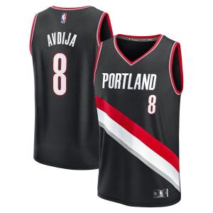 Fanatics Deni Avdija Portland Trail Unique Blazers Youth Black Fast Break Replica Player Jersey Icon Edition
