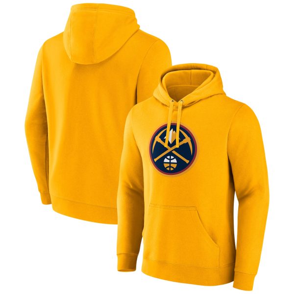 Fanatics Denver Nuggets Gold Primary Chic Logo Pullover Hoodie
