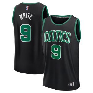 Fanatics Derrick White Boston Celtics Black Stylish Fast Break Replica Player Jersey Statement Edition