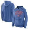 Fanatics Detroit Pistons Trendy Heather Blue Foul Trouble Snow Wash Raglan Pullover Hoodie