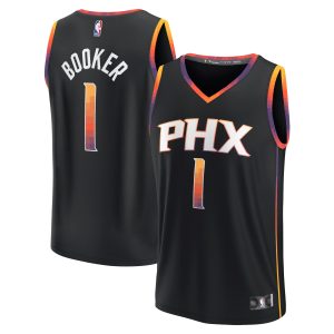 Fanatics Devin Gorgeous Booker Phoenix Suns Black Fast Break Replica Player Jersey Statement Edition