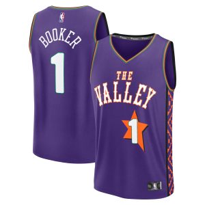 Fanatics Devin Booker Phoenix Suns Purple 2024/25 Fast Break Player Jersey City Elegant Edition