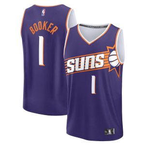 Fanatics Devin Booker Phoenix Suns Purple Fast Break Replica Fabulous Jersey Icon Edition