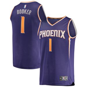 Fanatics Devin Stylish Booker Phoenix Suns Purple Fast Break Replica Player Jersey Icon Edition