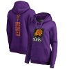 Fanatics Devin Booker Phoenix Suns Women's Purple Backer Name & Gorgeous Number Pullover Hoodie