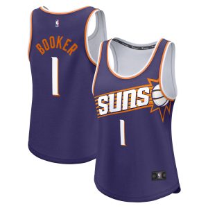 Fanatics Devin Booker Premium Phoenix Suns Women's Purple Fast Break Player Jersey Icon Edition