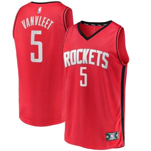 Fanatics Fred VanVleet Houston Rockets Red Elegant Fast Break Replica Player Jersey Icon Edition