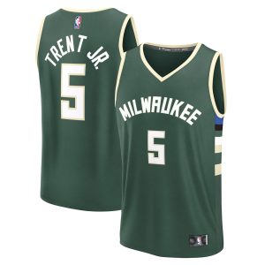 Fanatics Gary Trent Jr. Milwaukee Bucks Hunter Green Fast Break Replica Player Jersey Icon Stylish Edition