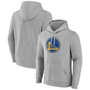 Fanatics Golden State Warriors Heather Gray Primary Eye - catching Logo Pullover Hoodie