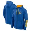 Fanatics Golden State Warriors Royal Baller Defender Performance Full Zip Eye - catching Hoodie