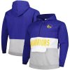 Fanatics Golden State Warriors Royal Big Chic & Tall Anorak Half Zip Hoodie