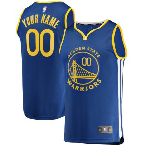 Fanatics Golden State Warriors Royal Fast Unique Break Custom Replica Jersey Icon Edition