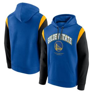 Fanatics Golden Trendy State Warriors Royal Scorer Pullover Hoodie