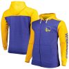 Fanatics Golden State Warriors Royal/Gold Big & Tall Down and Fabulous Distance Full Zip Hoodie