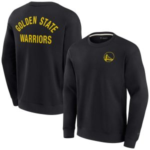 Fanatics Golden State Warriors Unisex Black Elements Super Soft Fleece Pullover Stylish Sweatshirt