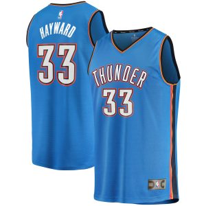 Fanatics Gordon Hayward Oklahoma City Thunder Blue Fast Break Player Eye - catching Jersey Icon Edition