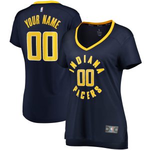Fanatics Indiana Pacers Women's Fabulous Navy Fast Break Custom Jersey Icon Edition