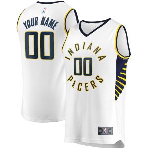 Fanatics Indiana Pacers Youth White Fast Break Custom Premium Replica Jersey Association Edition