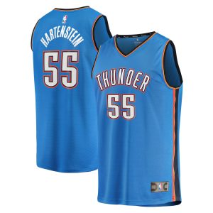 Fanatics Isaiah Hartenstein Oklahoma City Thunder Blue Fast Break Replica Player Elegant Jersey Icon Edition