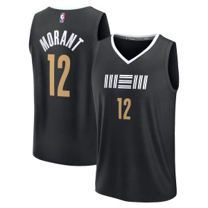 Fanatics Ja Gorgeous Morant Memphis Grizzlies Black Fast Break Jersey City Edition