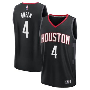 Fanatics Jalen Green Houston Rockets Black Eye - catching Fast Break Replica Player Jersey Statement Edition