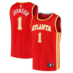 Fanatics Jalen Johnson Atlanta Hawks Red Fast Break Chic Replica Jersey Icon Edition