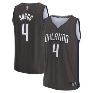 Fanatics Jalen Suggs Unique Orlando Magic Black Fastbreak Jersey City Edition