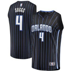 Fanatics Jalen Suggs Orlando Magic Youth Trendy Black 2021/22 Fast Break Replica Jersey Icon Edition
