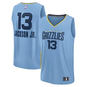 Fanatics Jaren Jackson Jr. Memphis Grizzlies Light Blue Fast Break Replica Player Jersey Premium Statement Edition