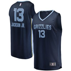 Fanatics Jaren Jackson Jr. Memphis Grizzlies Youth Navy Gorgeous 2021/22 Fast Break Replica Jersey Icon Edition