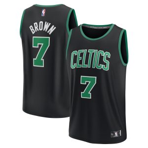 Fanatics Jaylen Brown Trendy Boston Celtics Black Fast Break Replica Player Jersey Statement Edition